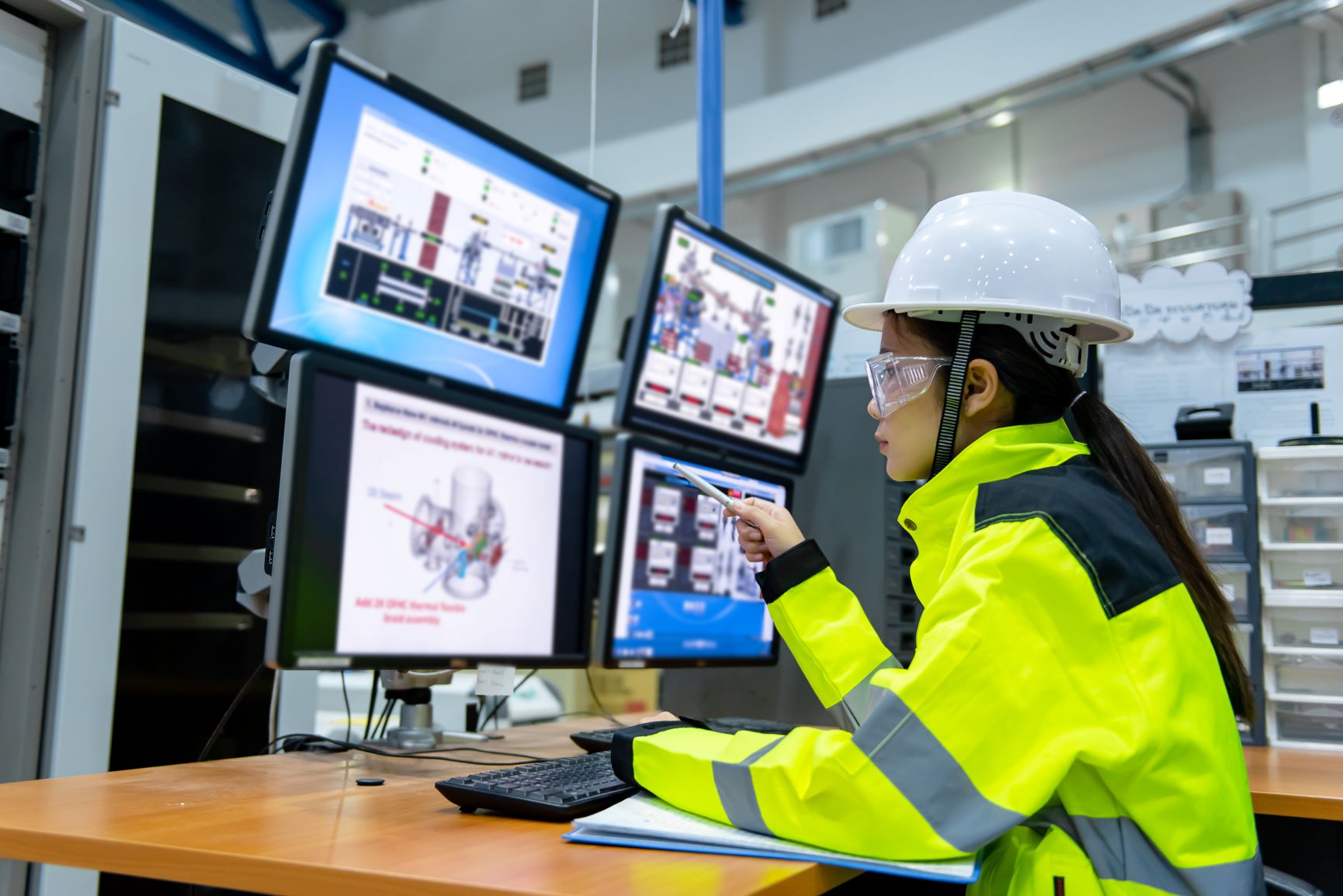 Woman using Unified Operations Center