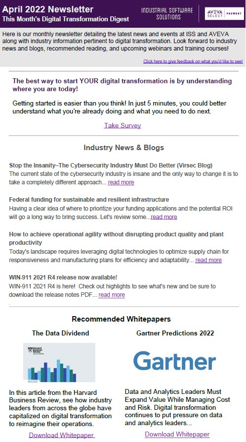 April 2022 Newsletter from ISS