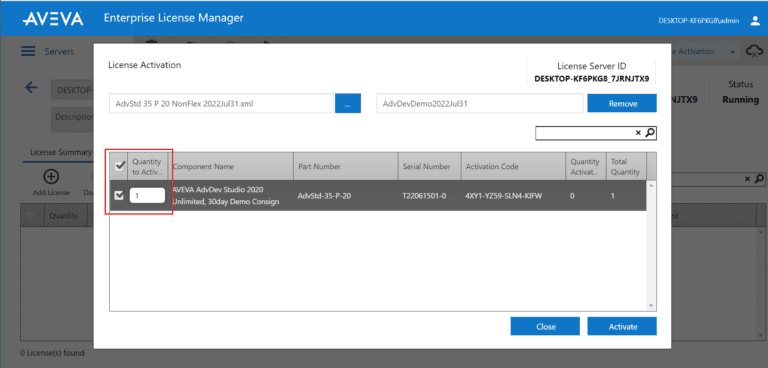 Using AVEVA License Server OFFLINE Activation - Industrial Software ...