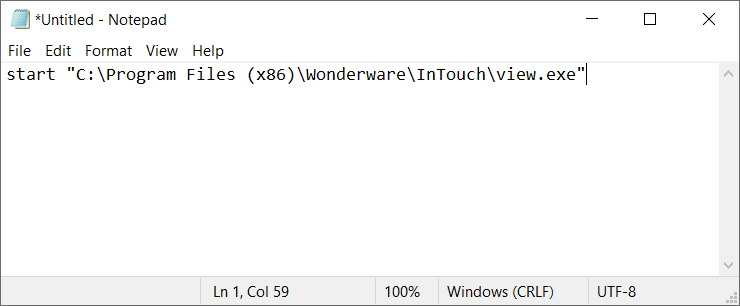 Automatically Launching an InTouch Application on Startup using a Batch ...