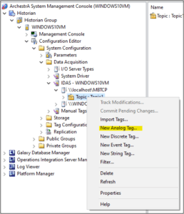 AVEVA Historian Database Import/Export Utility - How to use the import ...